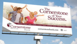 Cornerstone Bank Billboard
